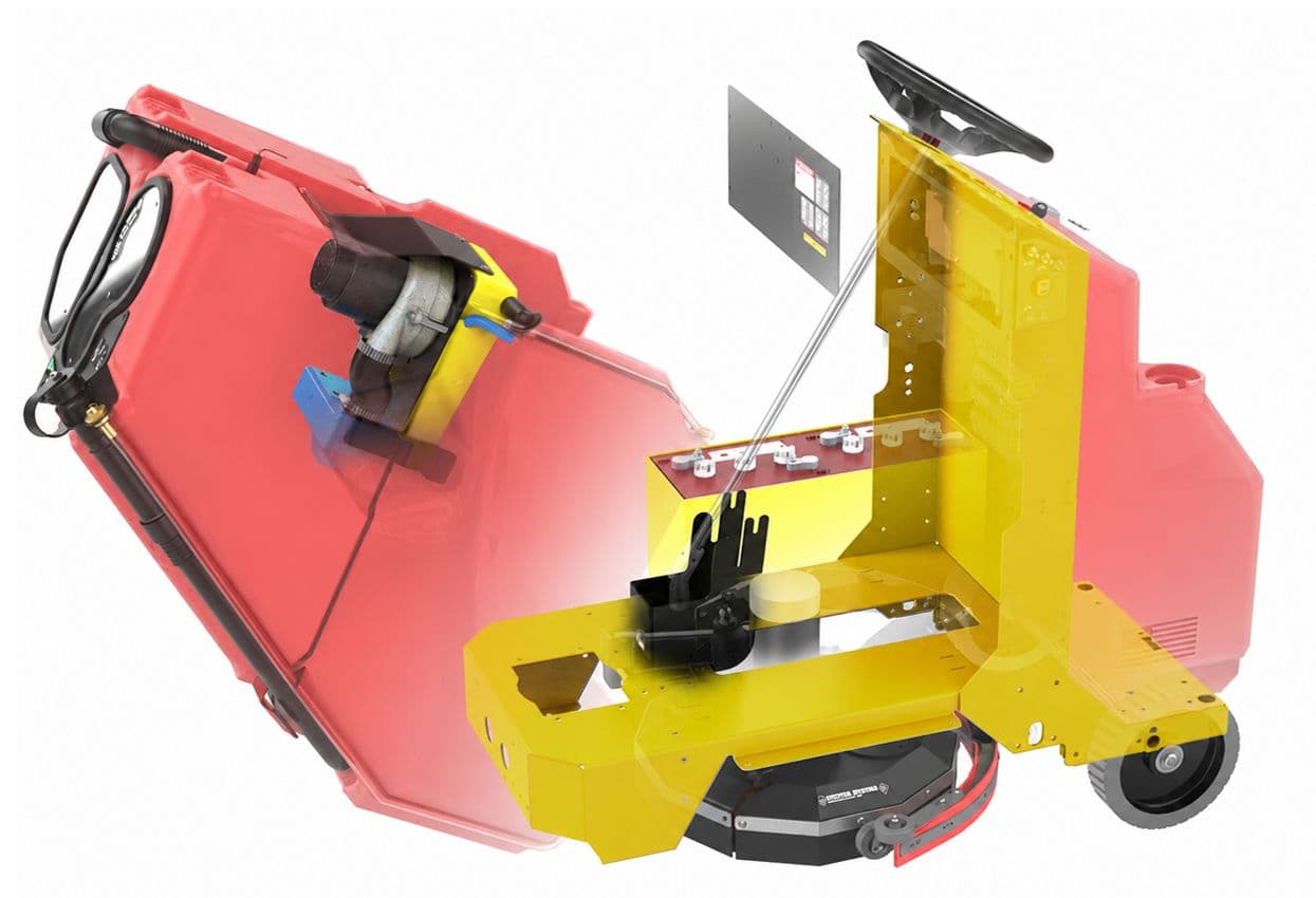 FactoryCat Rebel HD steel frame - tipped up