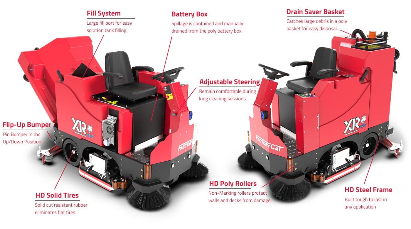 FactoryCat Floor Scrubbers